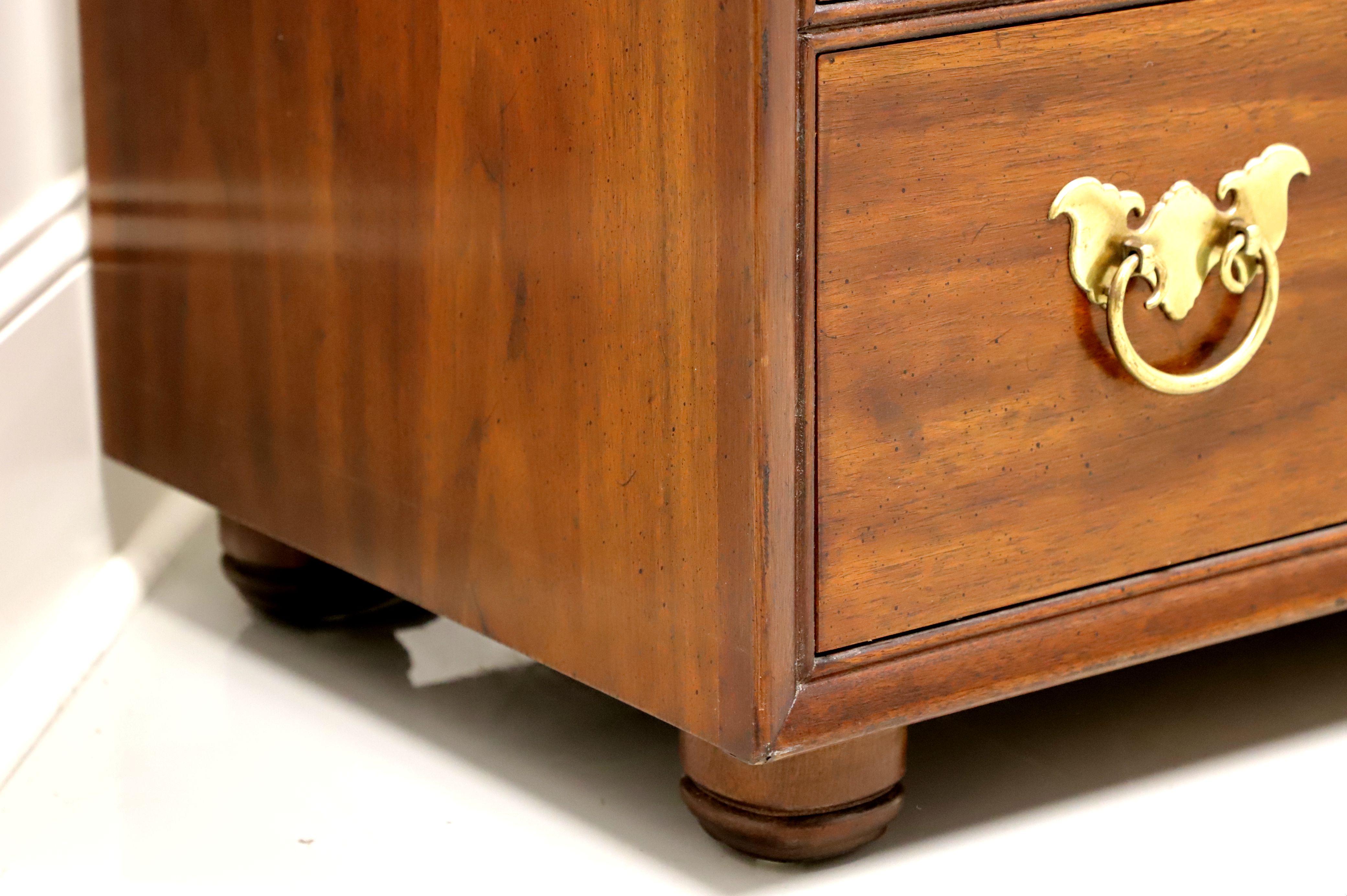 Brass Henredon Pan Asian Six Drawer Double Dresser