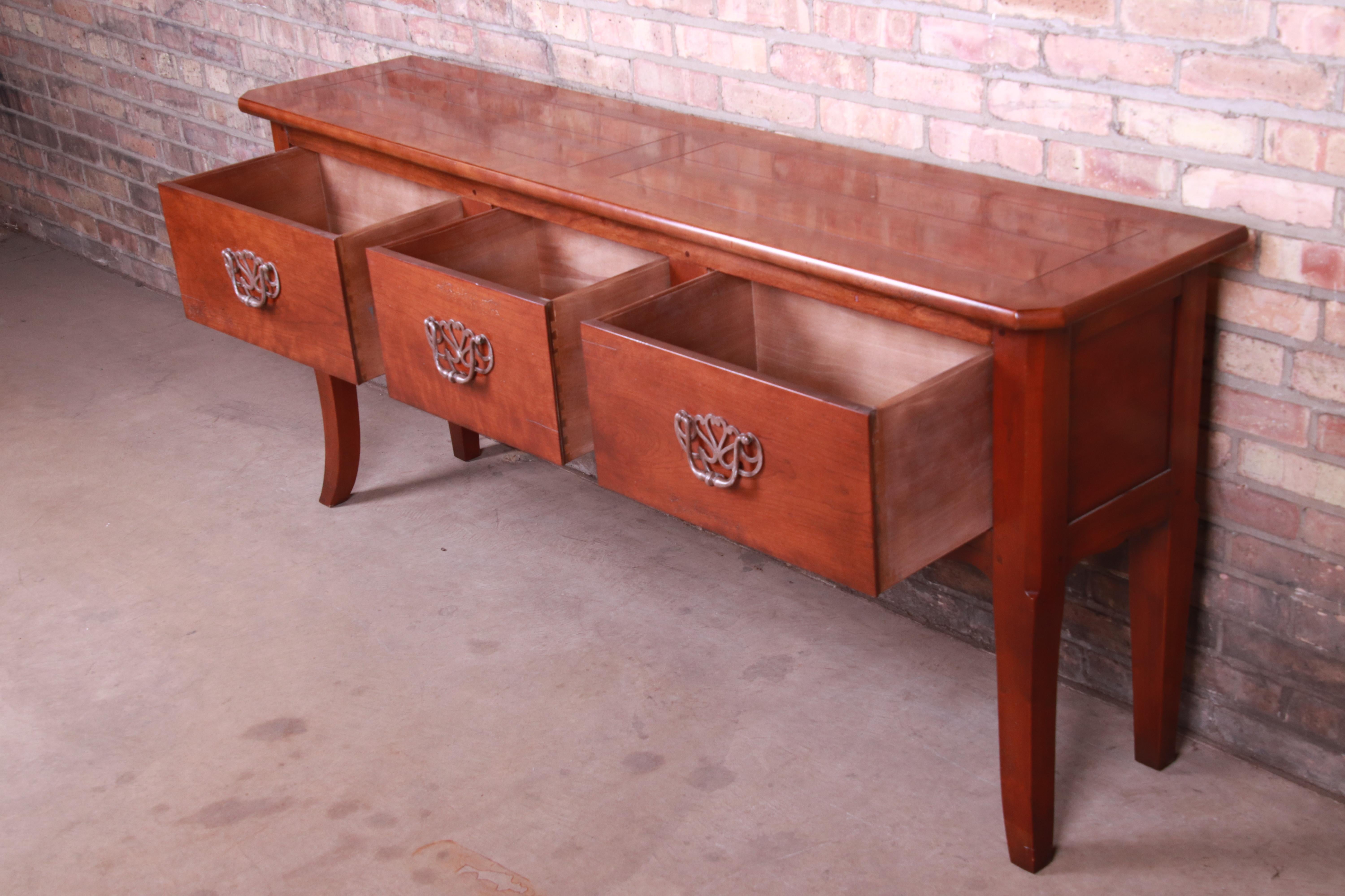 Henredon Pierre Deux French Country Solid Cherry Sideboard Server 2
