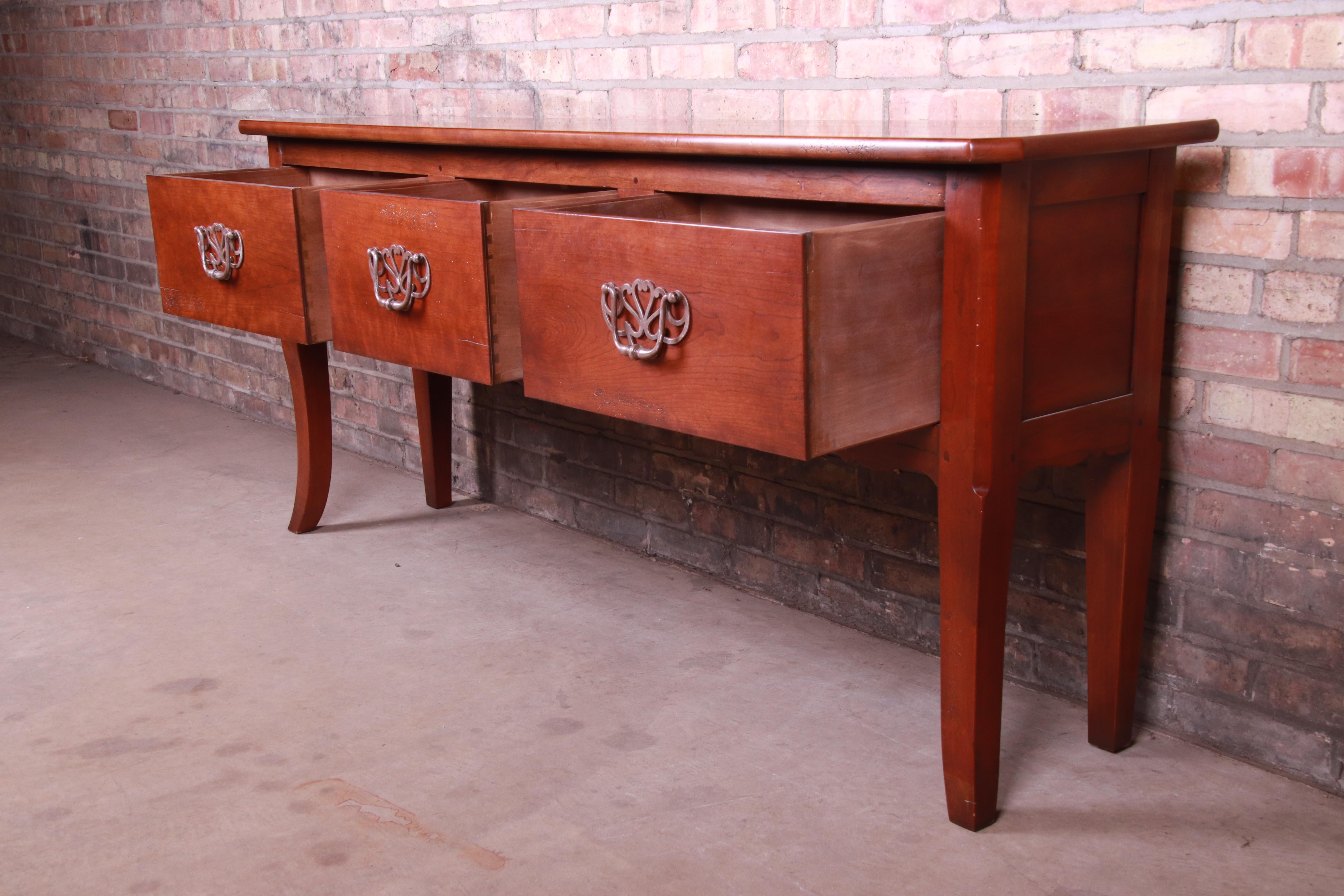 Henredon Pierre Deux French Country Solid Cherry Sideboard Server 3