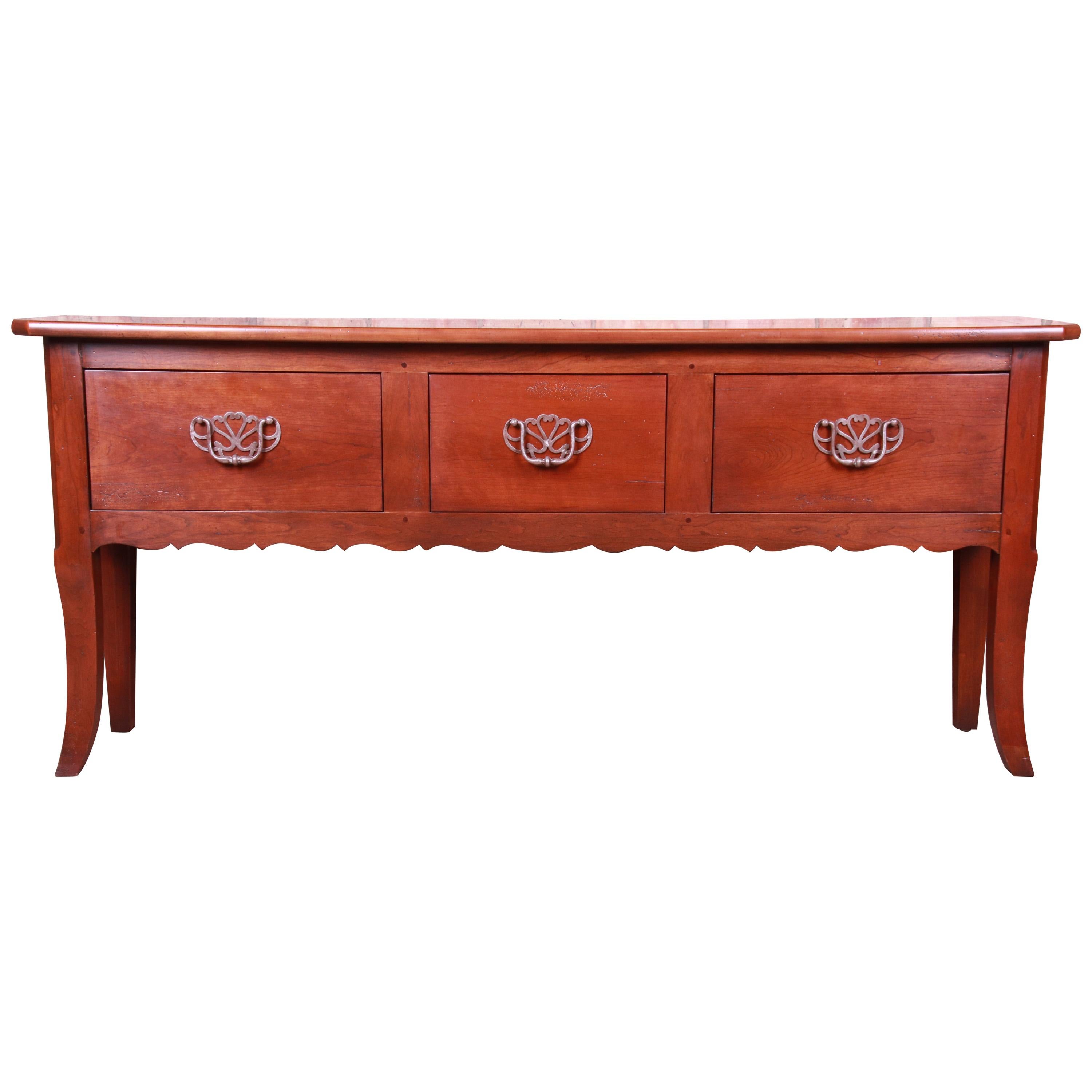 Henredon Pierre Deux French Country Solid Cherry Sideboard Server