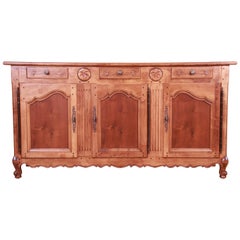 Henredon Pierre Deux French Provincial Louis XV Sideboard Credenza, Restored