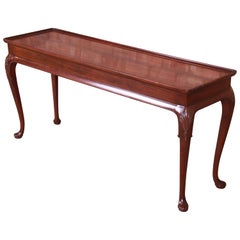 Henredon Queen Anne Mahogany Console or Sofa Table