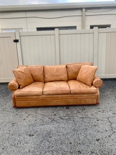Henredon Ralph Lauren Saddle Leather Sofa
