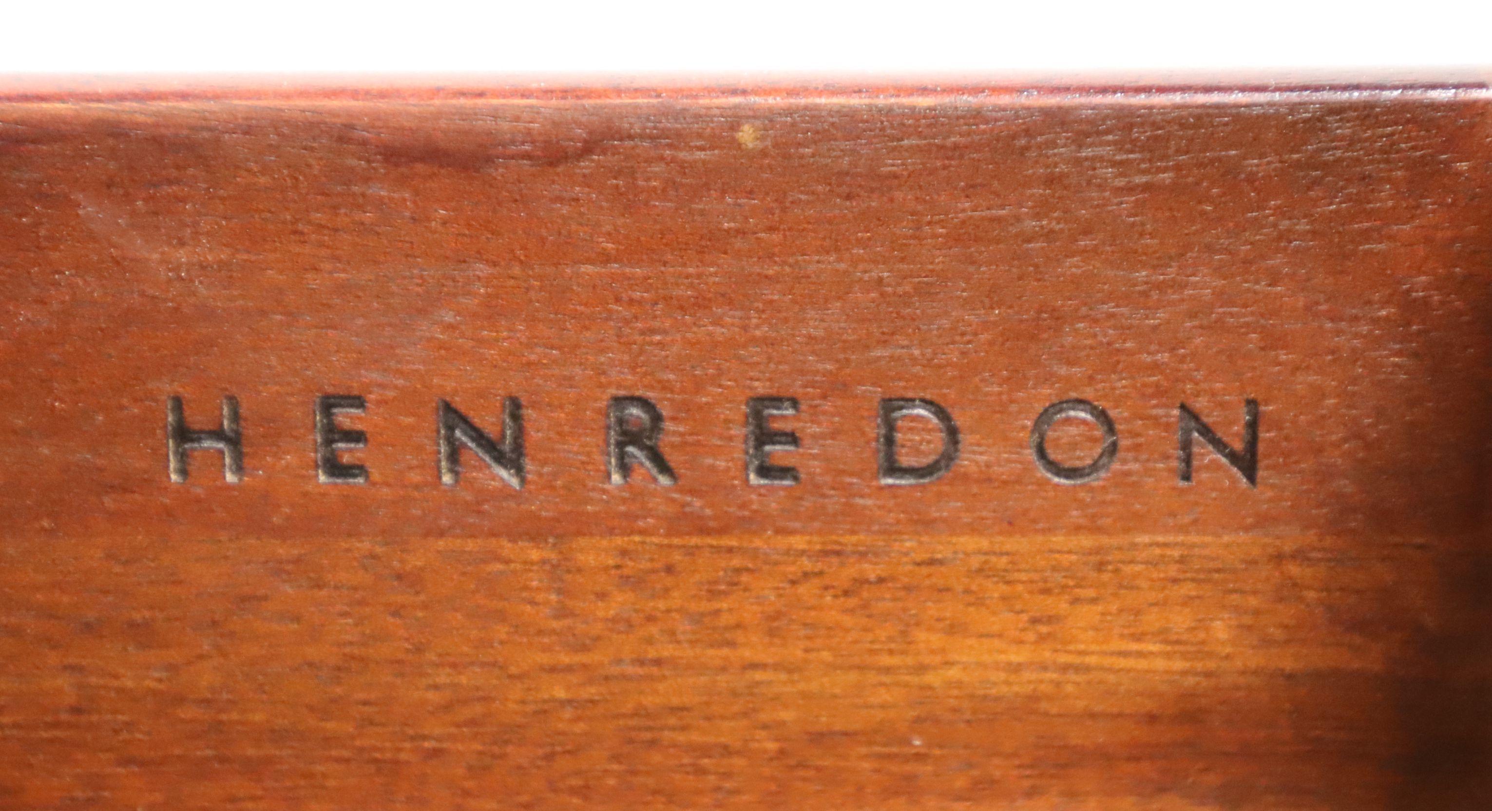 HENREDON Regency Banded Mahogany Serpentine Dresser 6