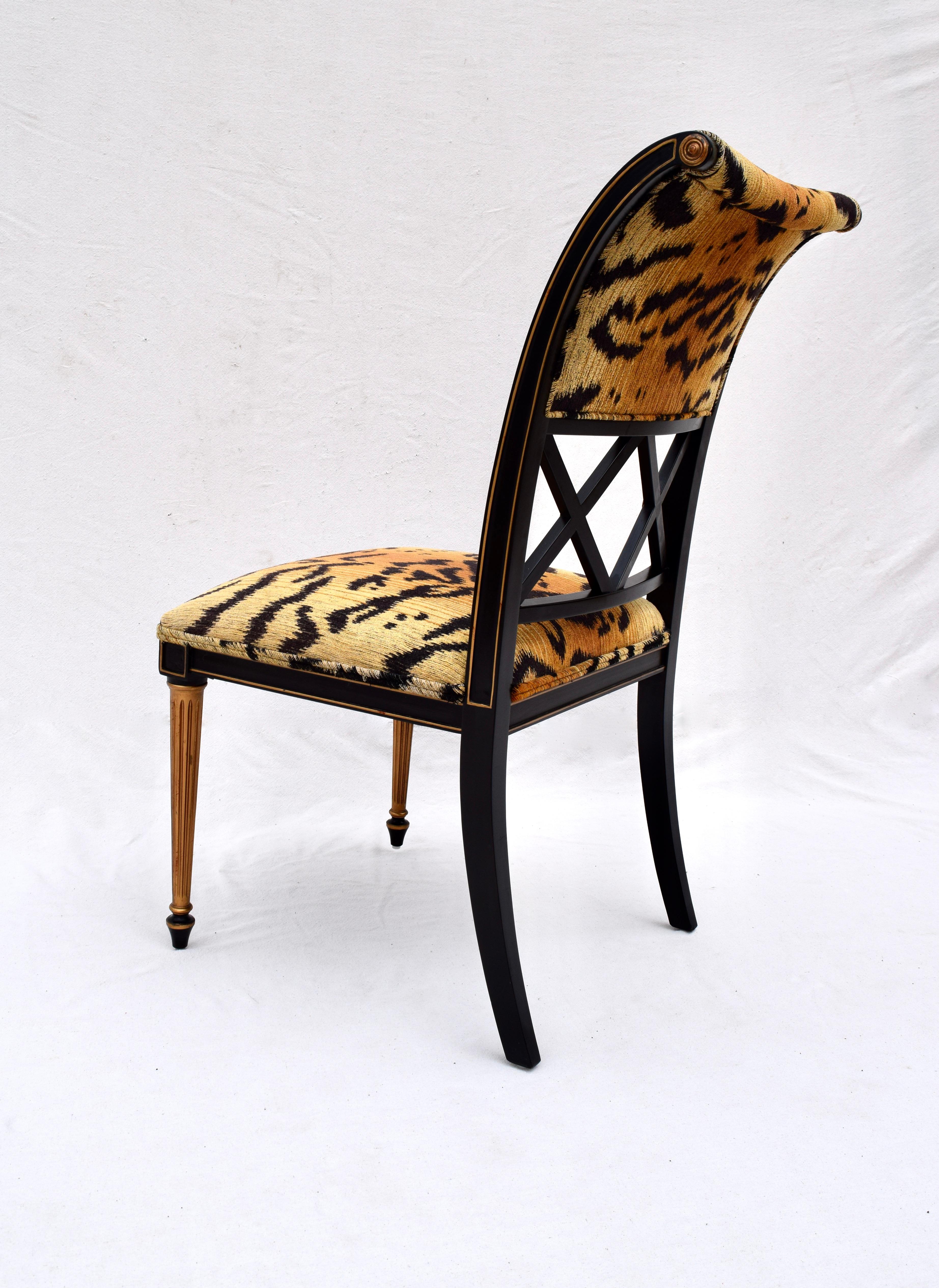 Henredon Regency Style Side Chairs in the Manner of Dorothy Draper 8
