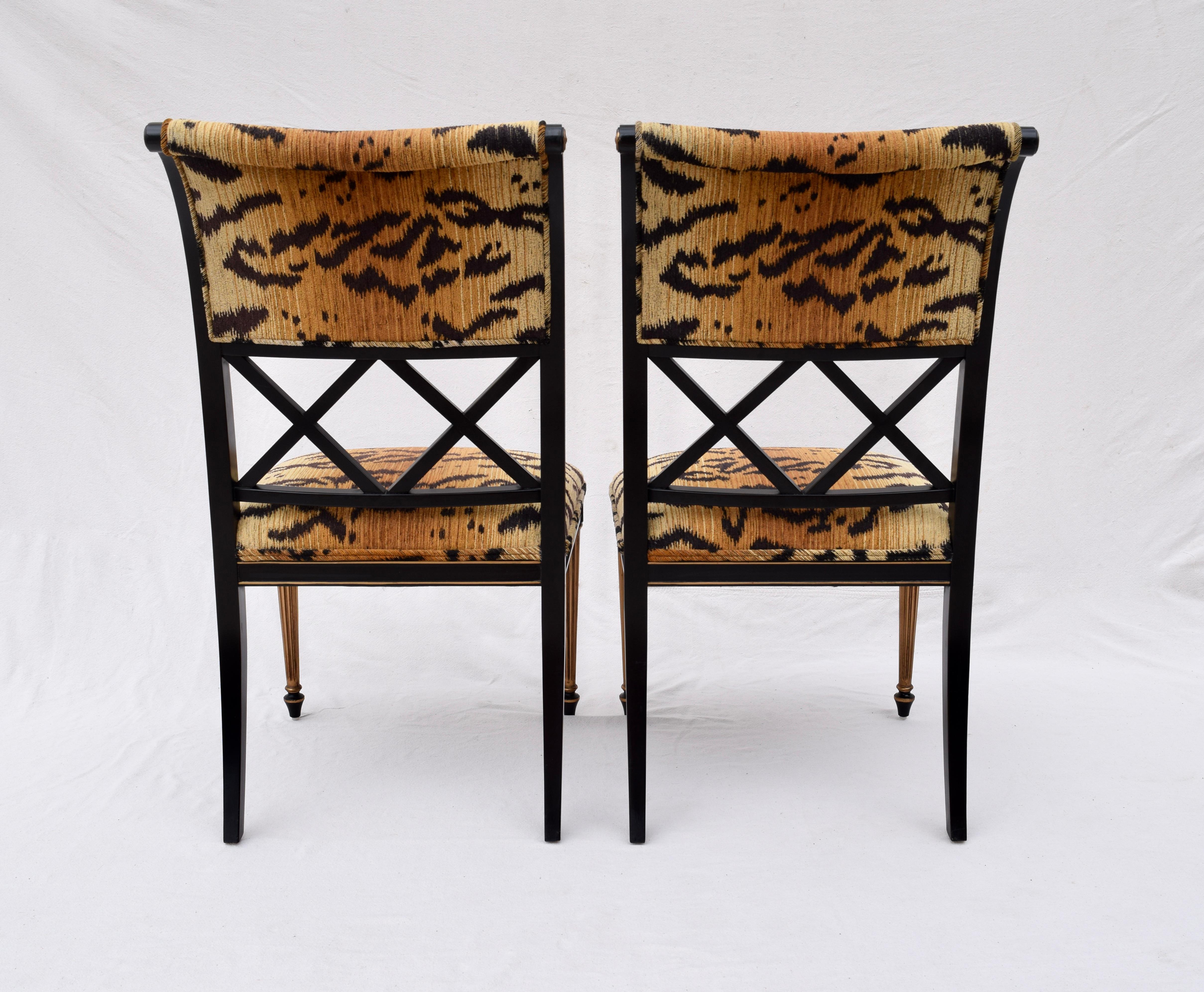 Henredon Regency Style Side Chairs in the Manner of Dorothy Draper 2