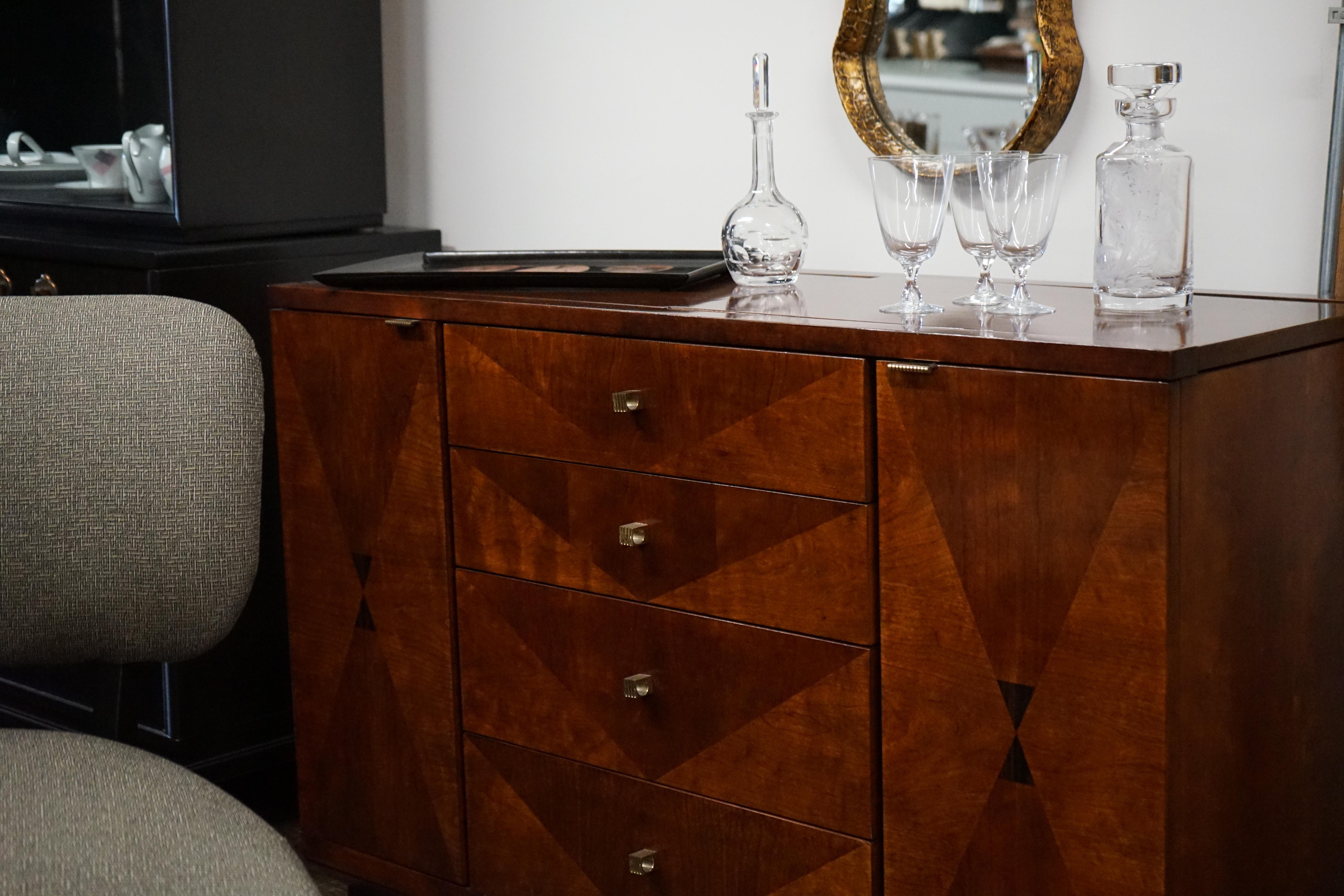 Henredon Escena 4 Buffet o Servidor con Estilo Art Decó en venta 5