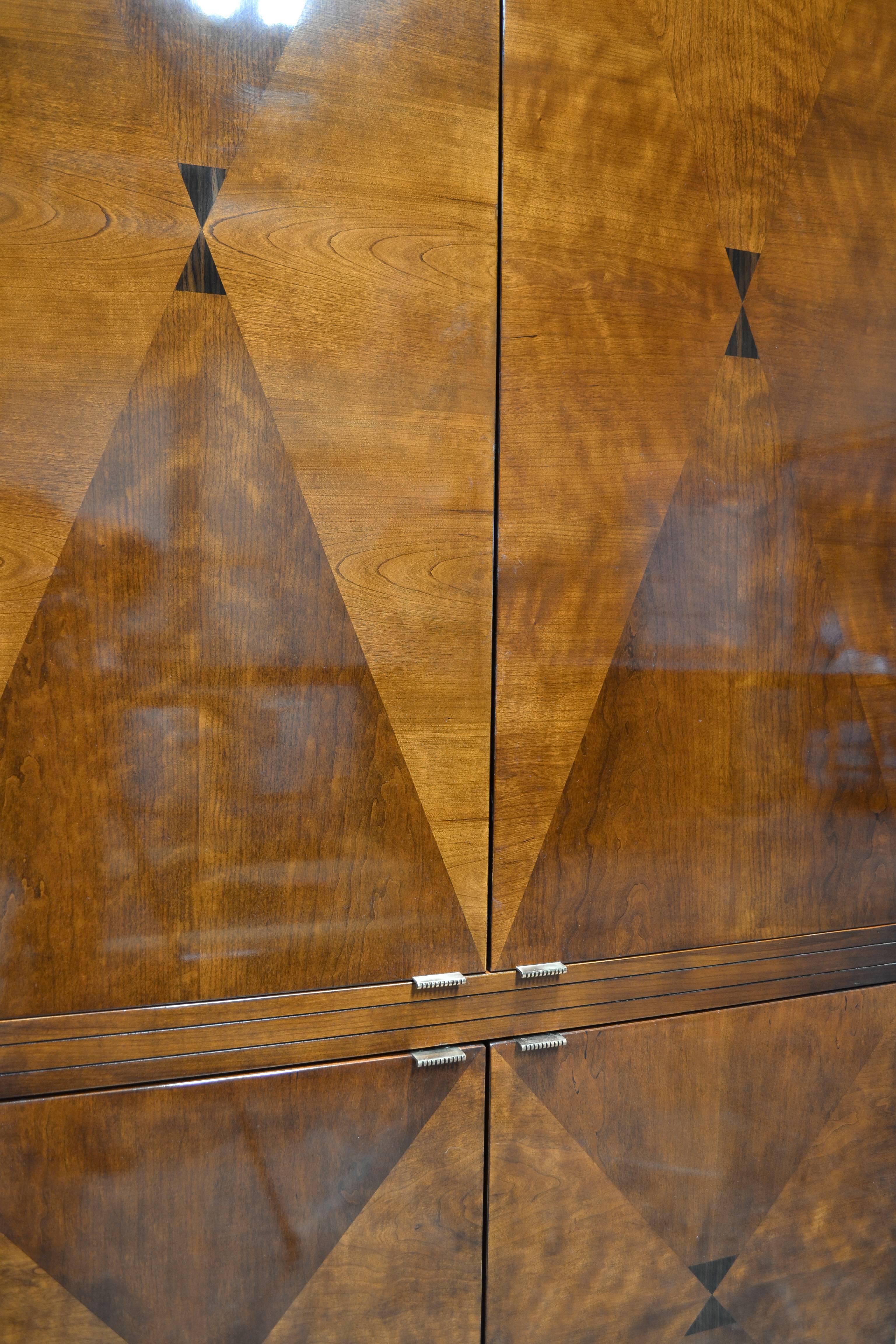 Wood Henredon Scene Four Cabinet For Sale
