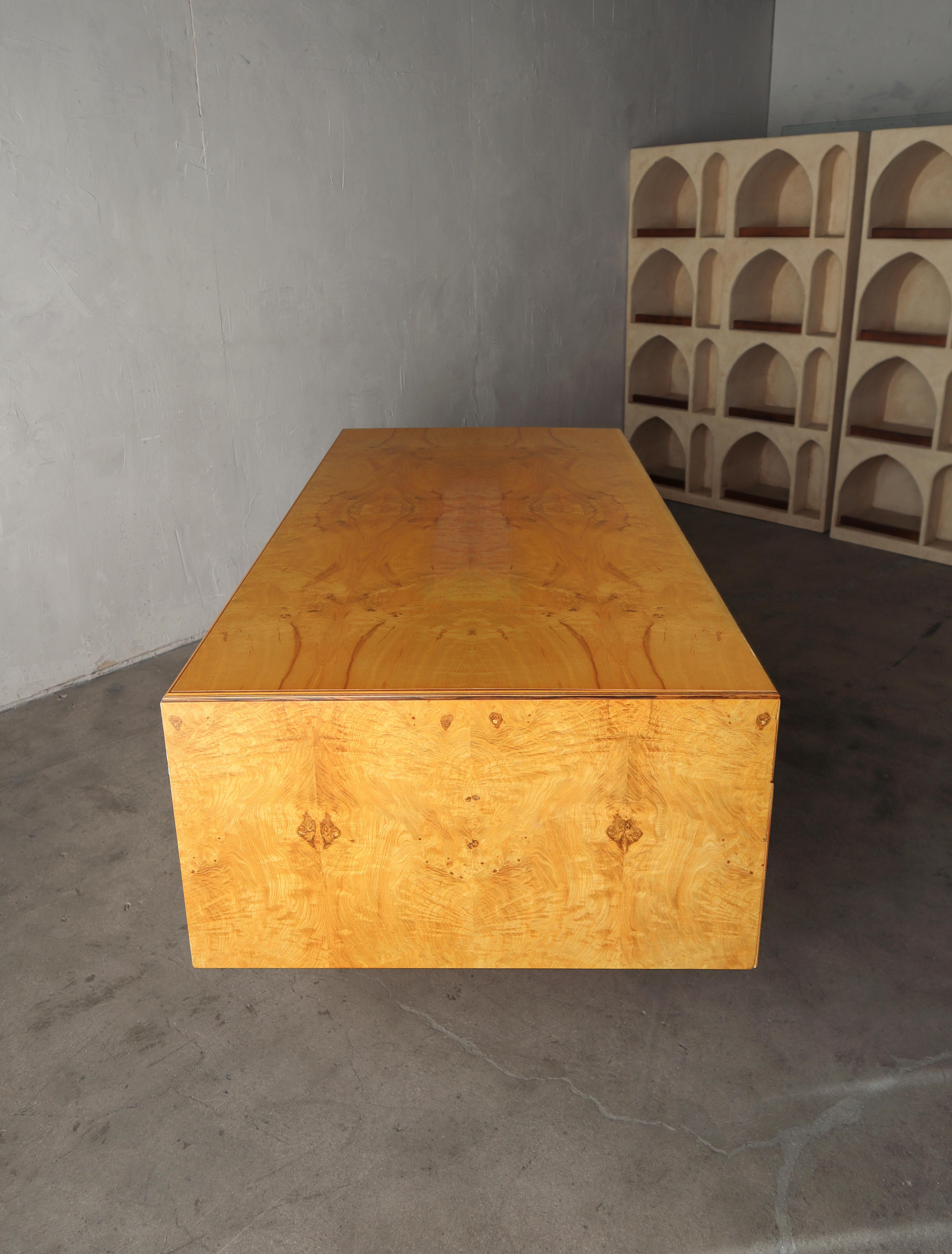 Macassar Henredon Scene Two Burl Executive Desk