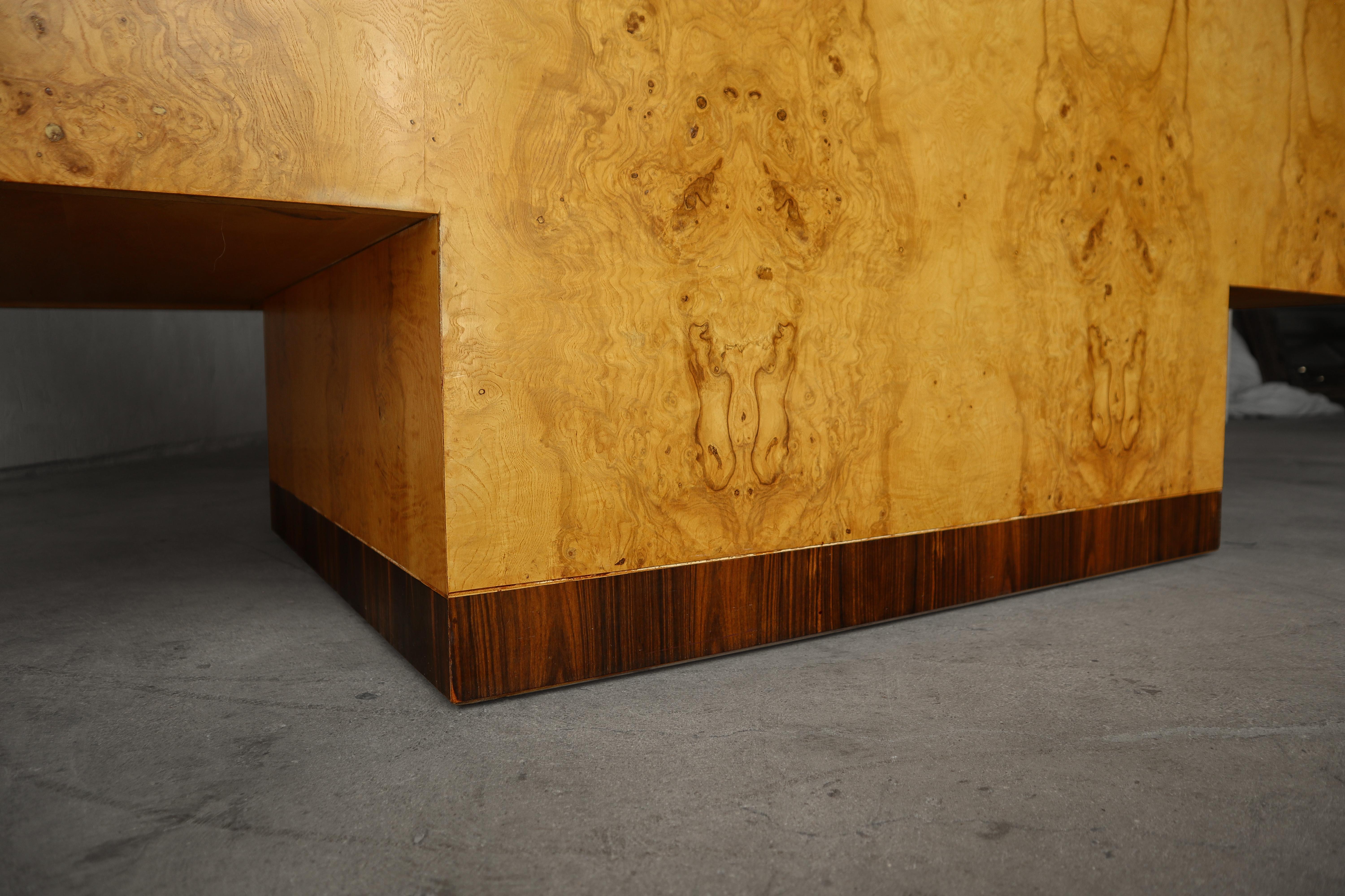 Henredon Scene Two Burl Executive Desk 1
