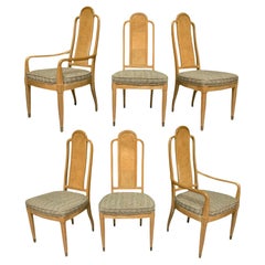Henredon Scene Two Burl Wood Dining Chairs