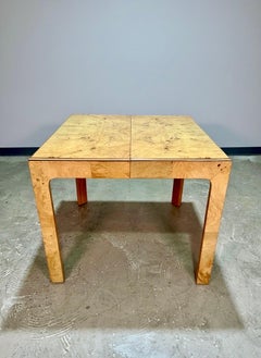 Henredon Scene Two Burlwood Parsons Dining Table