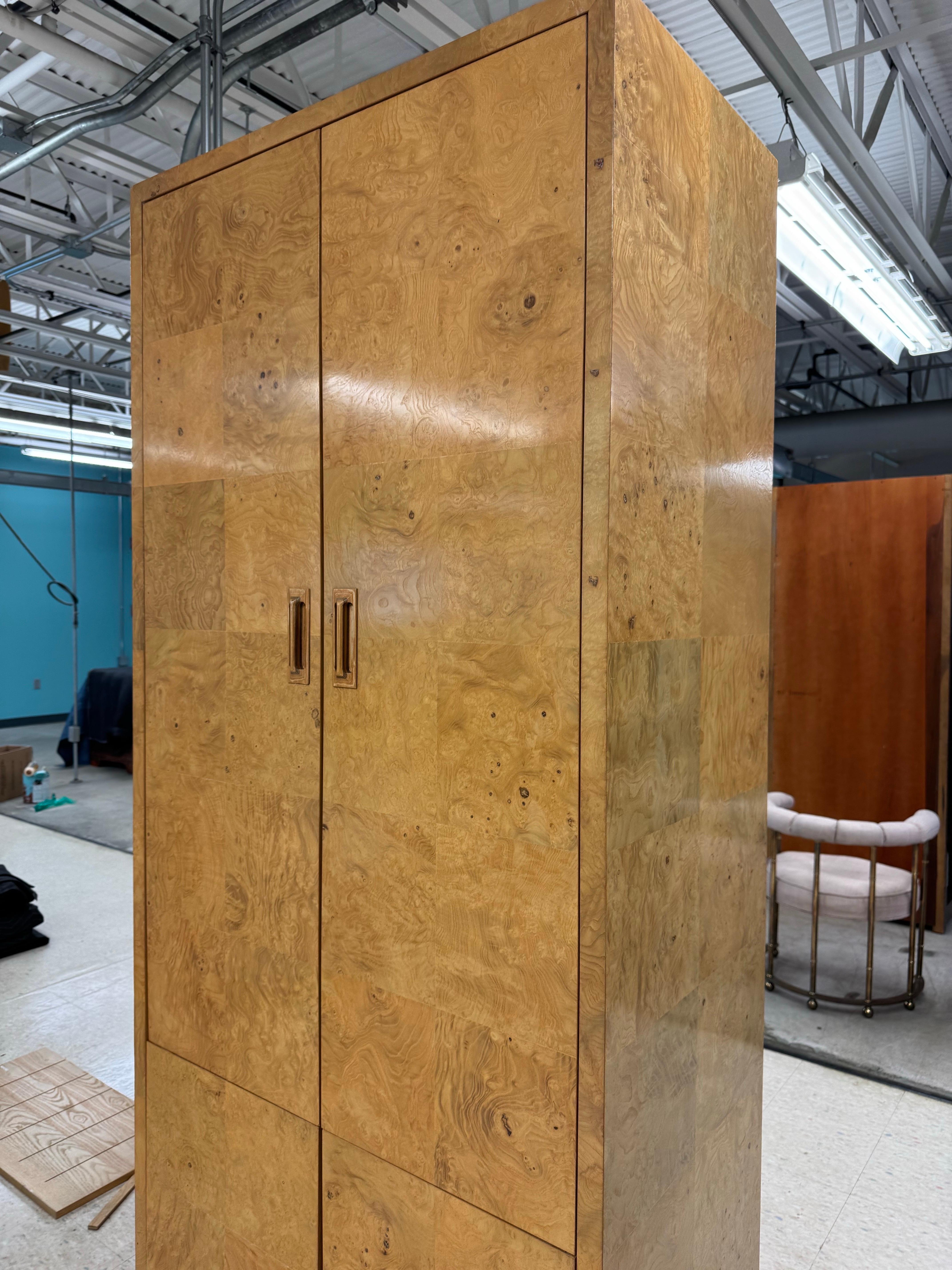 Burl Henredon Scene Two Bar Cabinet For Sale