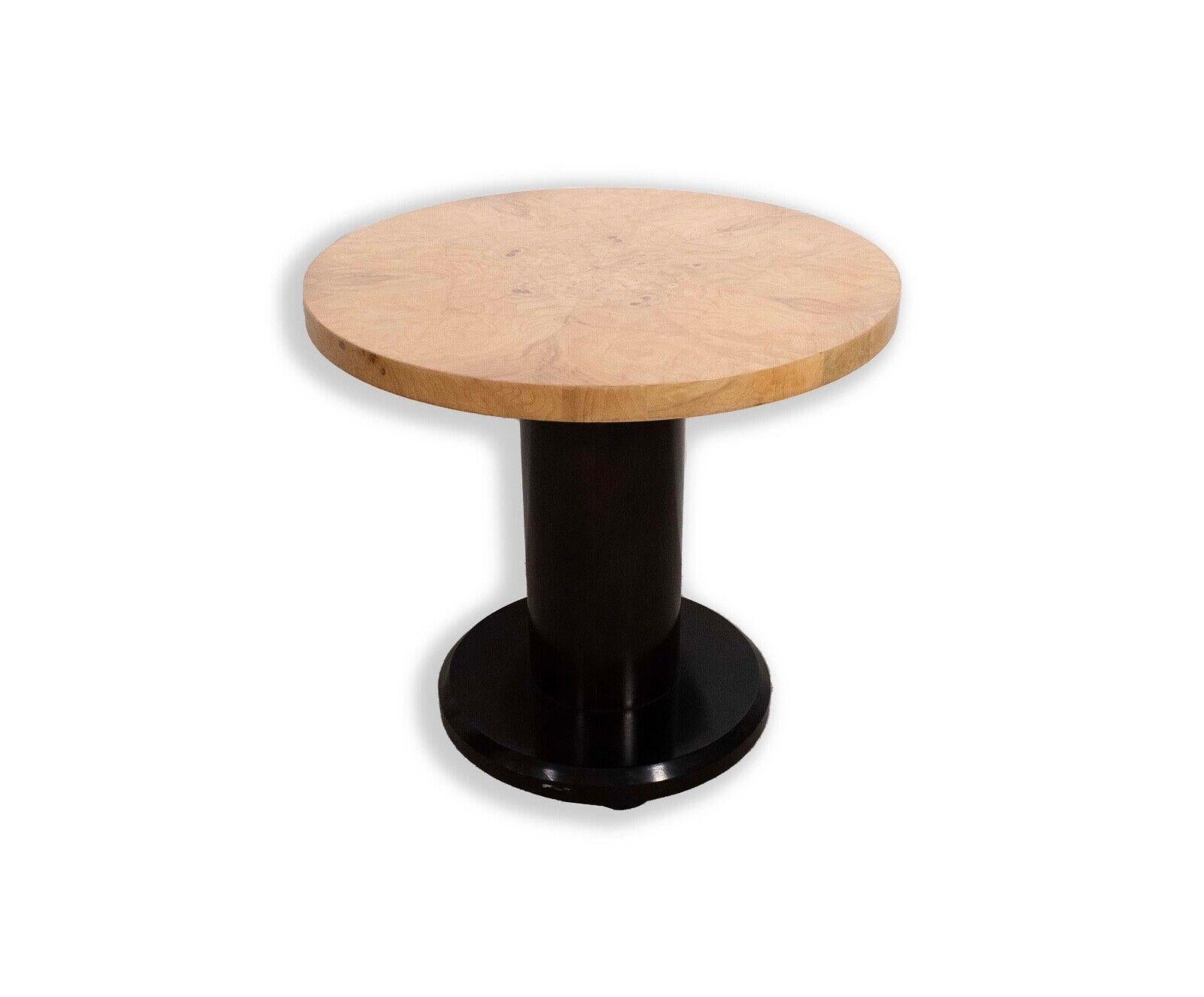 Introducing the Henredon Scene Two Olivewood Burlwood Side End Table, a stunning piece of mid-century modern furniture that will add a touch of elegance to any home. Crafted from high-quality materials, this table boasts a rich brown color that is