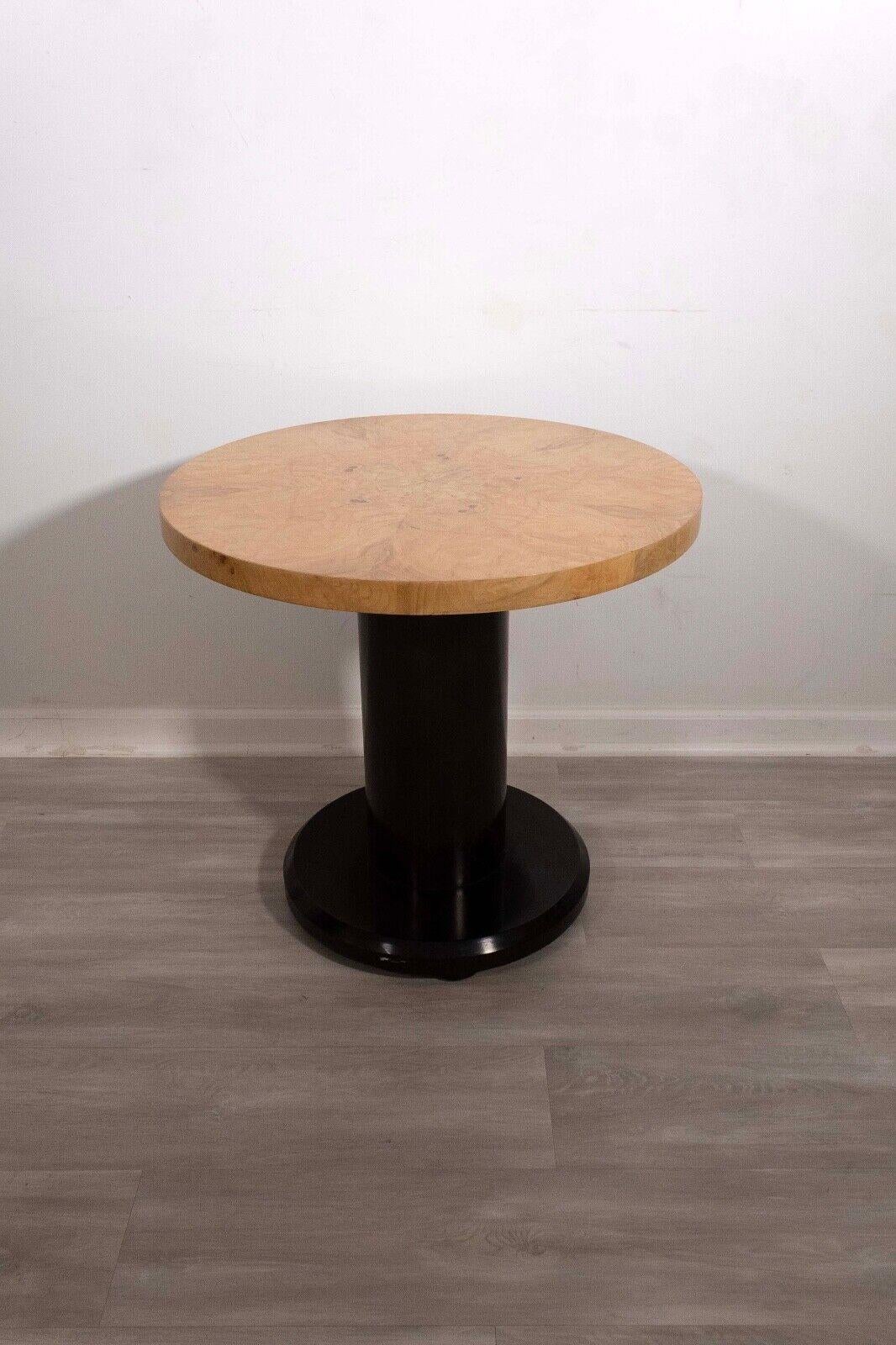 Table d'appoint Henredon Scene Two en bois d'olivier, mi-siècle moderne Bon état - En vente à Keego Harbor, MI