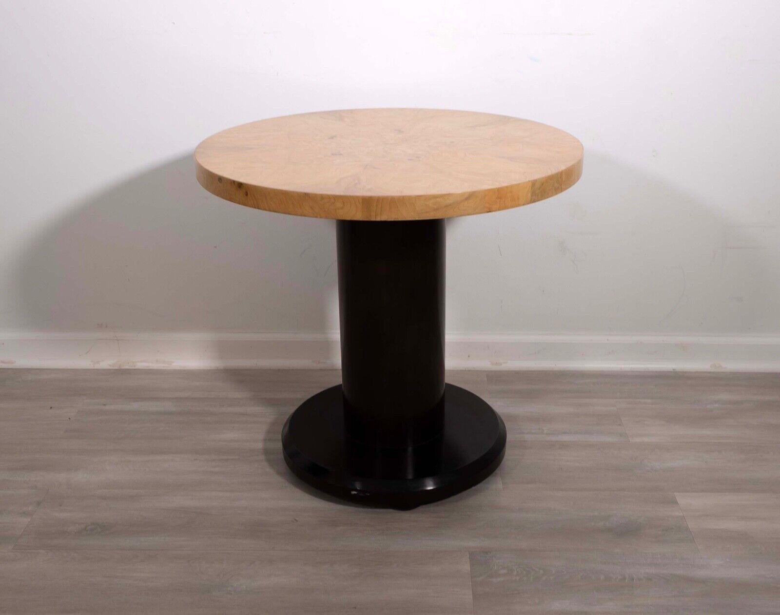 Broussin Table d'appoint Henredon Scene Two en bois d'olivier, mi-siècle moderne en vente