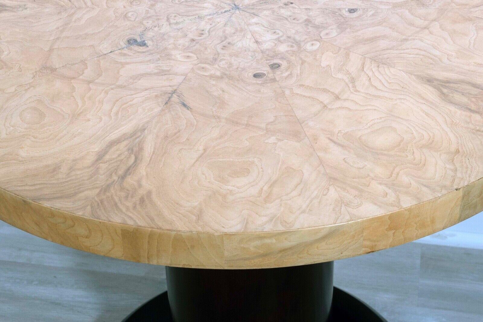 Table d'appoint Henredon Scene Two en bois d'olivier, mi-siècle moderne en vente 1