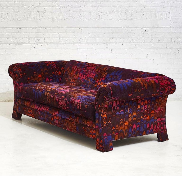 Henredon Sofas in Jack Lenor Larsen Velvet at 1stDibs