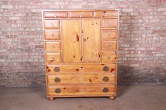 Henredon Solid Pine 14-Drawer Japanese Tansu Chest of Drawers