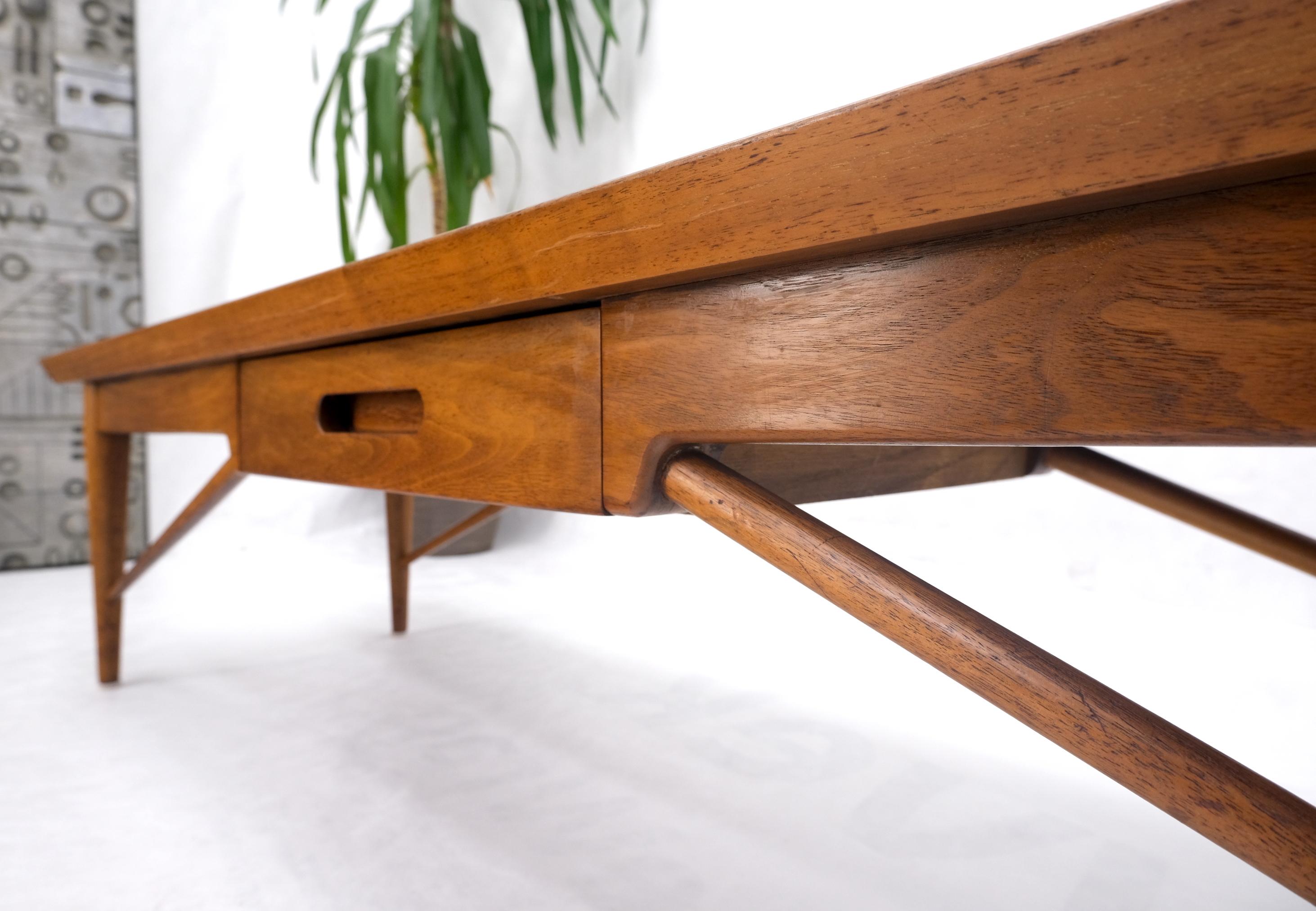 Henredon Solid Walnut Bench Coffee Table  For Sale 4