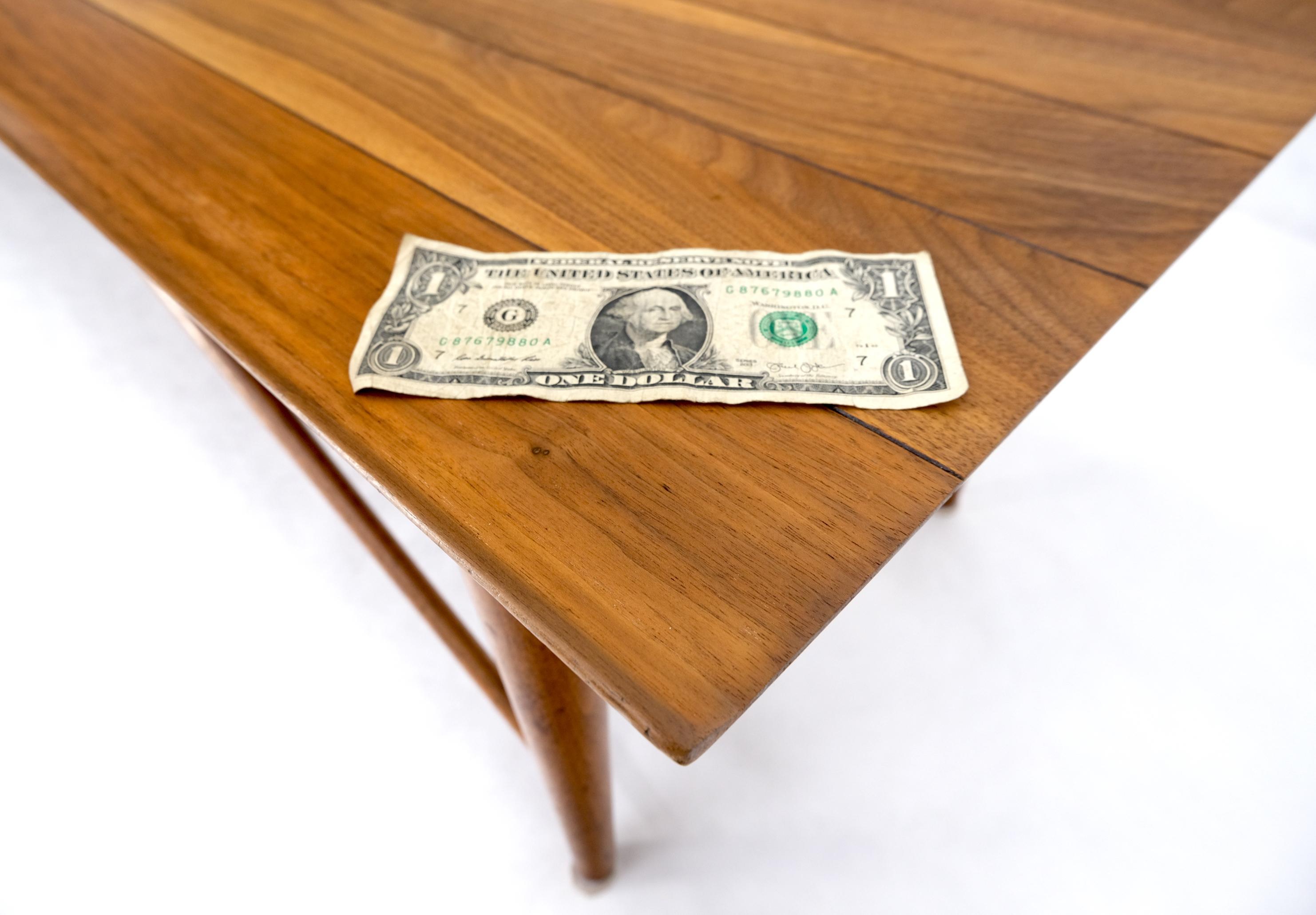 Henredon Solid Walnut Bench Coffee Table  For Sale 5