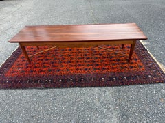 Henredon Solid Walnut Bench Coffee Table