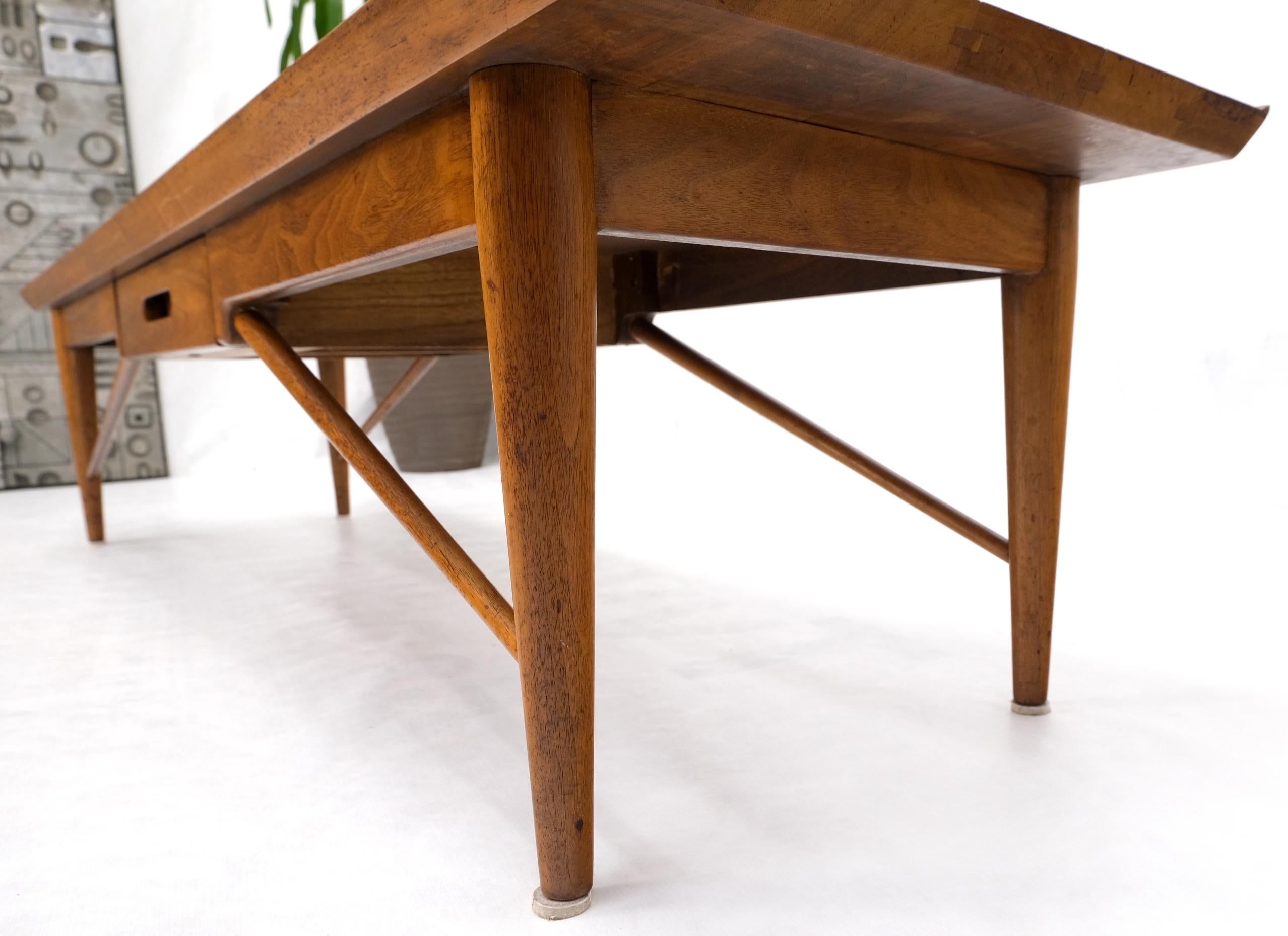 Henredon Solid Walnut Bench Coffee Table  For Sale 2