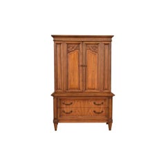 Cassapanca da gentiluomo in legno di noce stile Reggenza francese Luigi XVI, CIRCA 1960