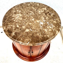 Henredon Style Marble Drum Table