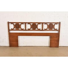 Henredon Style Mid-Century Hollywood Regency King Size Headboard, 1960s