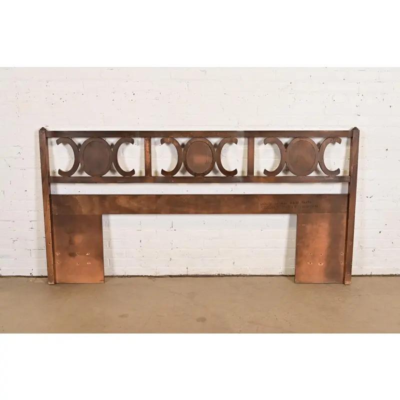 Tête de lit king size de style Henredon Mid-Century Hollywood Regency, années 1960 en vente 1