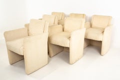 Henredon Style Mid Century Upholstered Dining Chairs, Set of 6