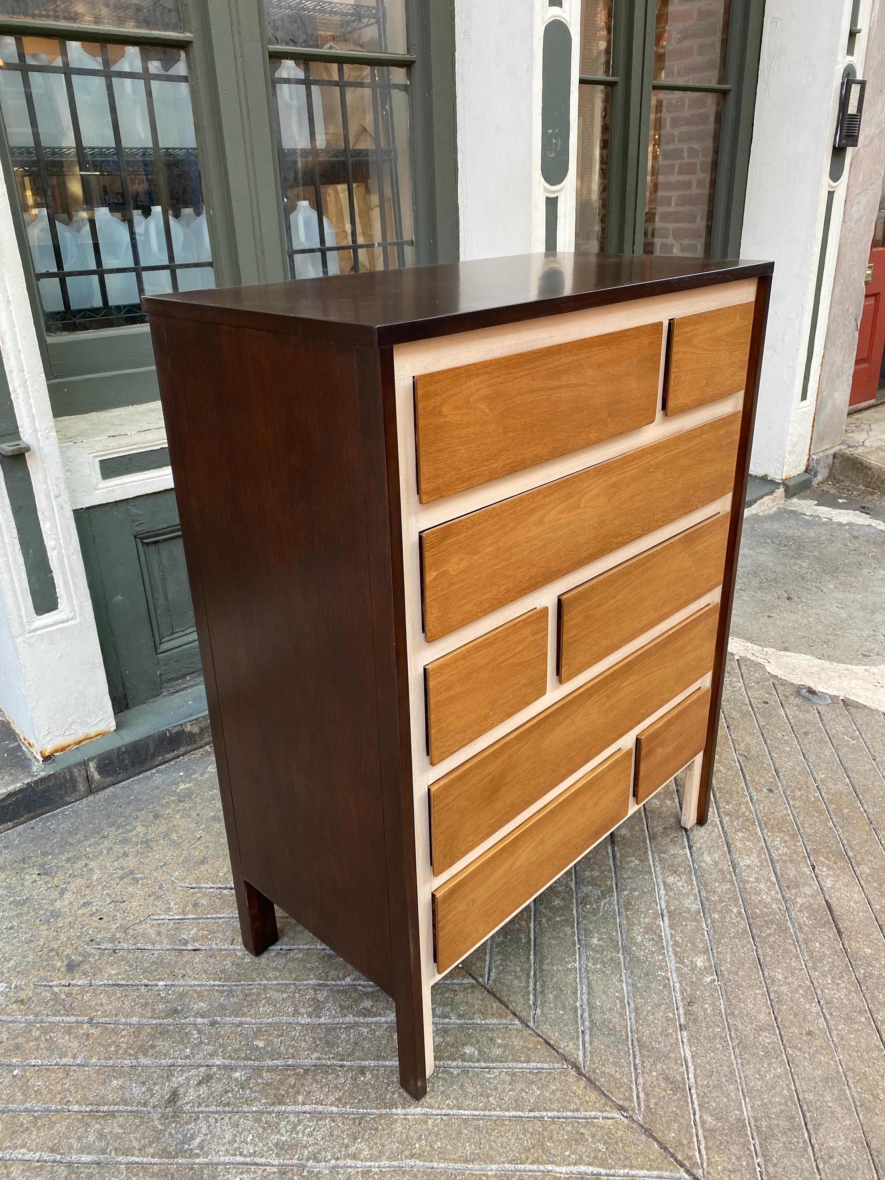American Henredon Tall Dresser in the Style of Gio Ponti
