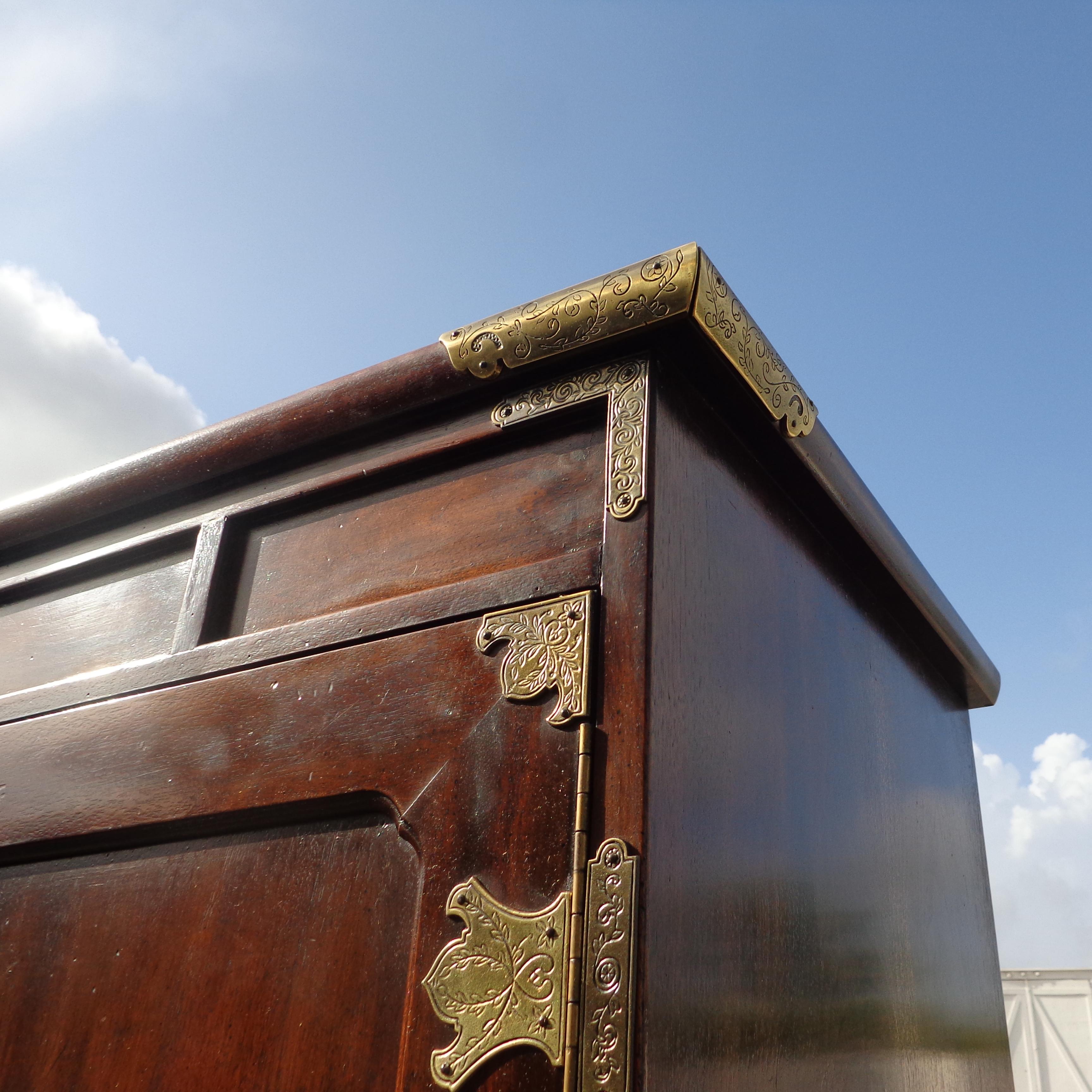 Henredon Tansu Campaign Highboy Dresser 1