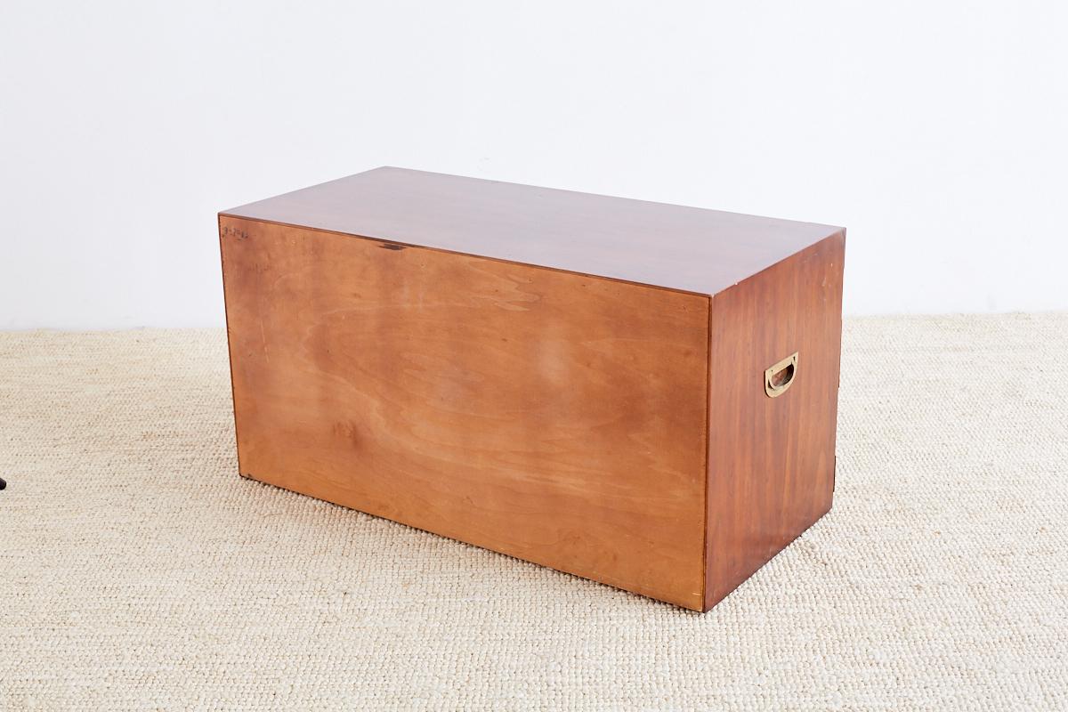 Henredon Tansu Style Mahogany Campaign Chest 7