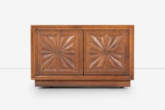 Henredon "Town and Country" Oak and Travertine Coffee Table