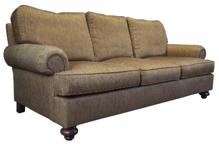 Henredon Upholstery Collection Tweed Traditional 3Seat Sofa Natchez at