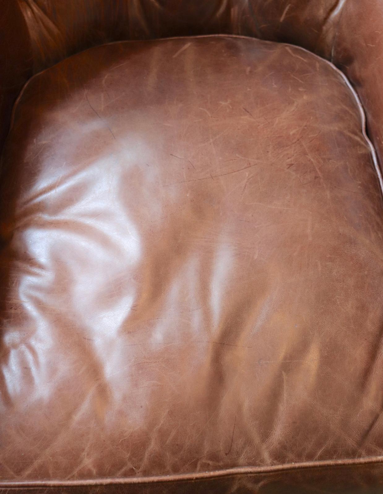 henredon leather chair
