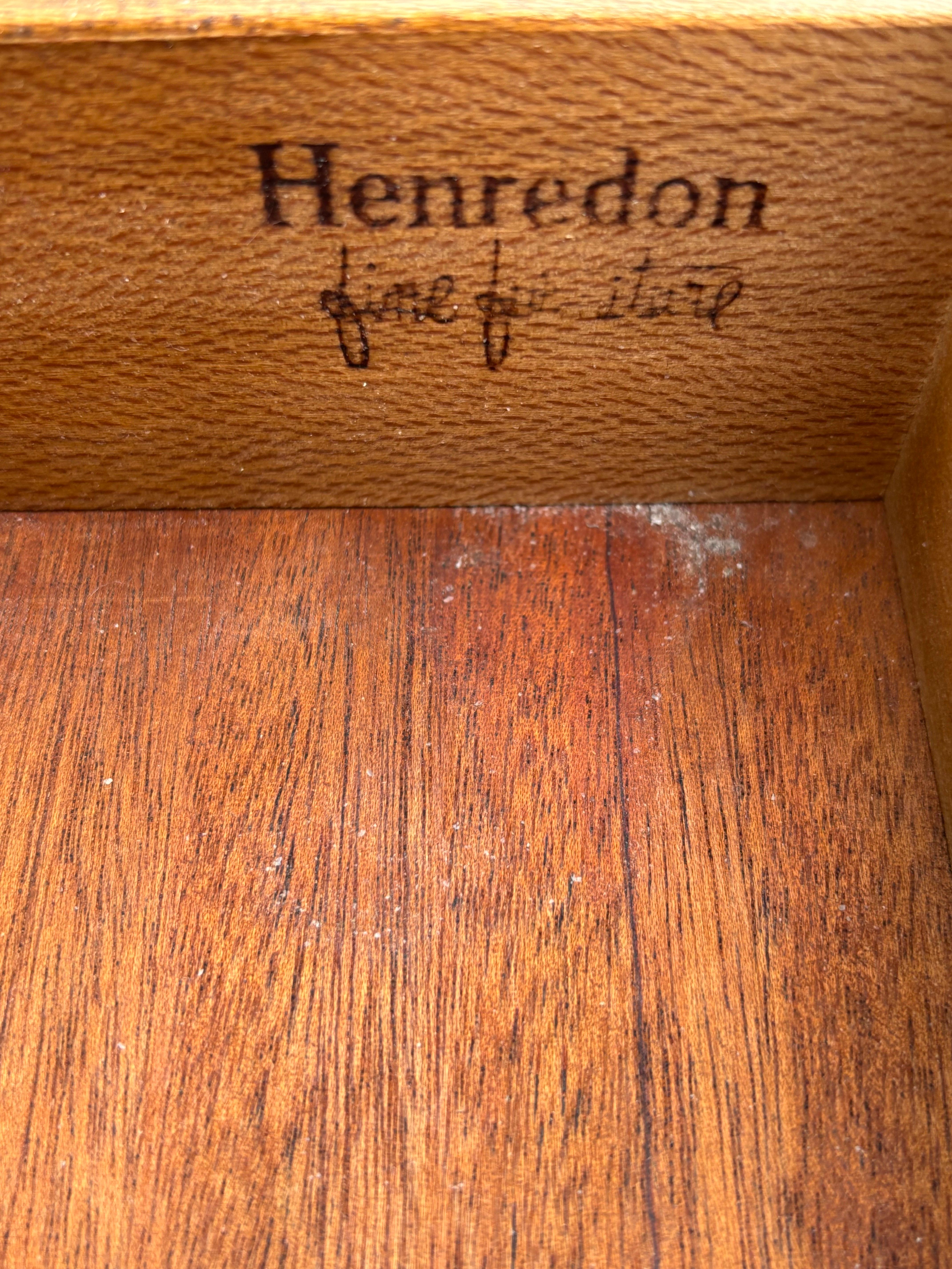 Henredon Walnut 1 Drawer Nightstand For Sale 1