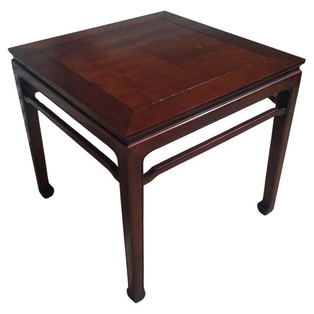 Late 20th Century Ming Style Asian Rosewood Side Table For Sale at 1stDibs