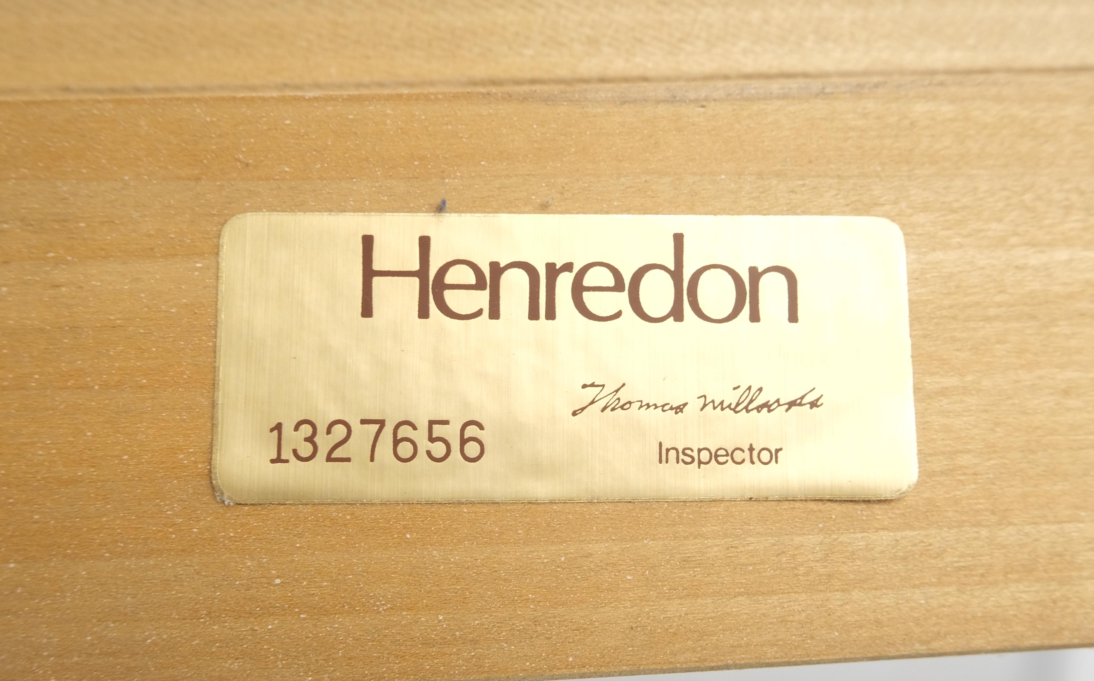 Henredon White Wash Pickled Maple Canopy Light Queen Size Bed Headboard MINT! For Sale 12