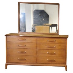 Vintage Henredon Wide Dresser & Mirror