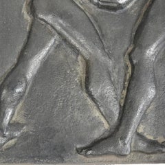 French Cast Iron Fireback circa 1935