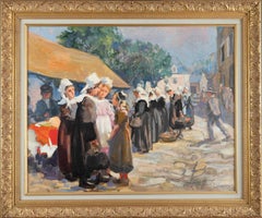 Scena di mercato in Bretagna