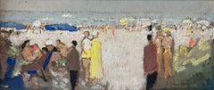 Impresionista francés, Figuras en la playa, Sur de Francia, Costa Azul