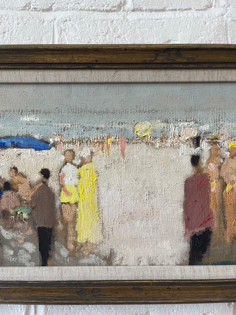 Impressionniste français, figures sur la plage, sud de la Côte d'Azur en vente 1
