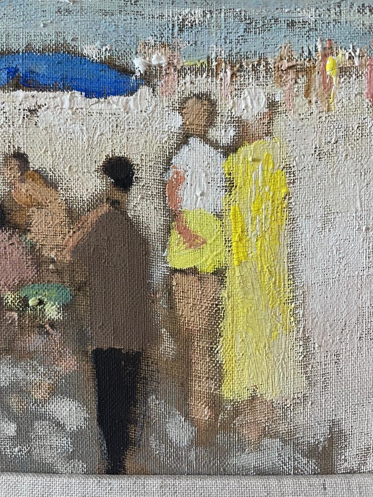 Impressionniste français, figures sur la plage, sud de la Côte d'Azur en vente 2