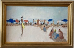 Impressionniste français, figures sur la plage, sud de la Côte d'Azur