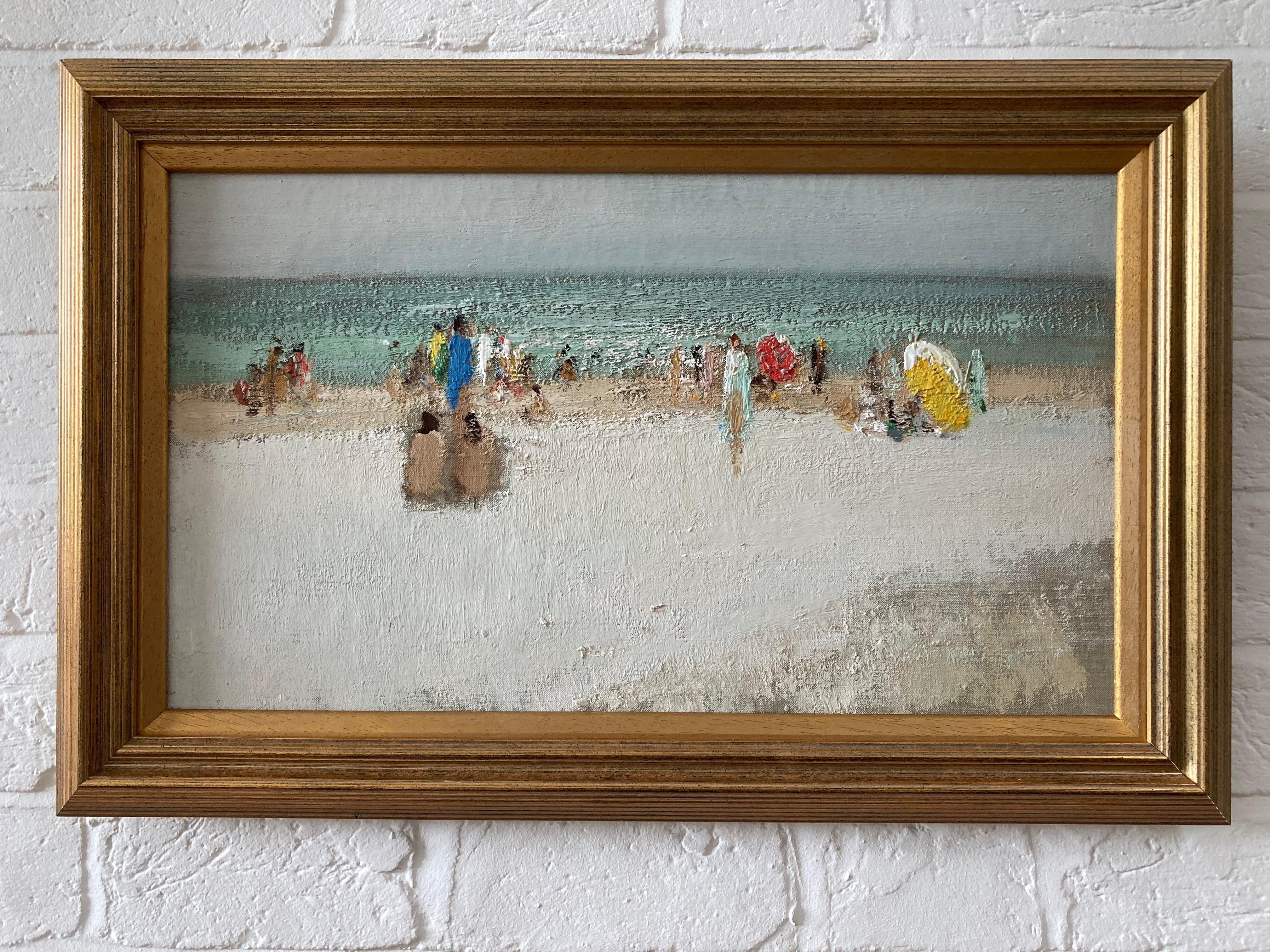 Französisch-impressionistische Strandszene aus Südfrankreich 1