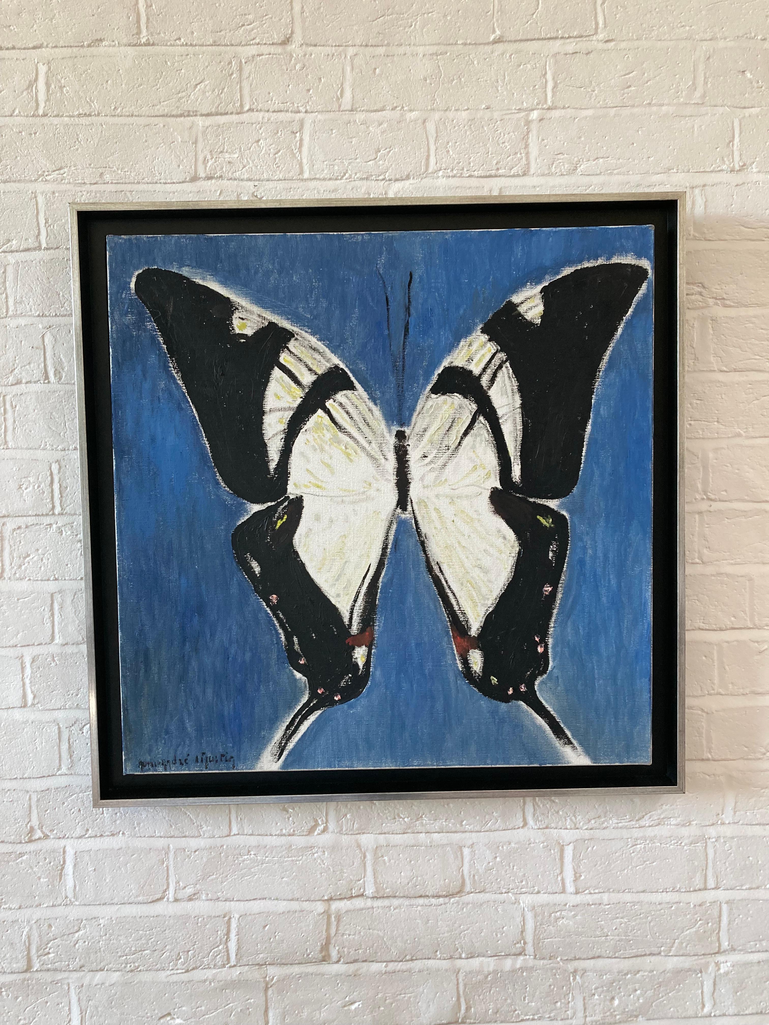 Magnifique papillon à queue d'hirondelle moderniste français d'été en vente 8